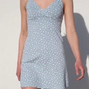 Brandy Melville Light Blue Floral Amara Dress